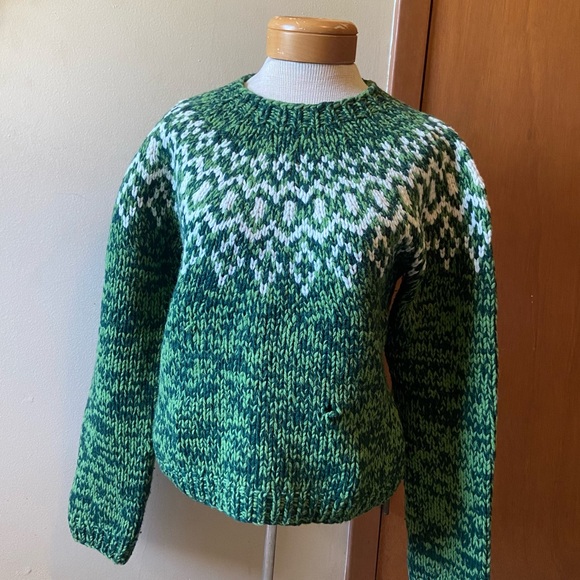 ✨SOLD✨Vintage 90’s American Eagle Hand Knitted Sweater - Picture 2 of 7